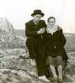 Б.И. Быков с супругой после войны