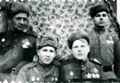 П.И. Ковалев с боевыми товарищами