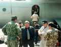 1997год. г. Грозный, аэропорт "Северный" - делегация Белой Калитвы прибыла с гуманитарным грузом для солдат.