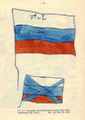 Флаг Российской империи, рисунок царя Петра Первого