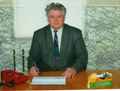 Генеральный директор ЗАО "Дружба" И.Н. Дорошенко на своём рабочем месте в ЗАО "Дружба", 2002г