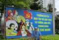 Социалистический Вьетнам стремительно развивается. Баннер в г. Нячанг. Август 2018г.