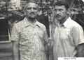 Павел Григорьевич Курис и Афанасий Савельевич Денисов из пос. Шолоховского во время работы во Вьетнаме, август 1974г