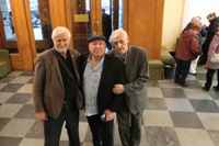 Малый зал Центрального Дома литераторов, презентация изданий МОО СПР.  Владимир Лях, автор текстов популярнейших шлягеров Виктор Пеленягрэ и поэт-рубаист Эдуард Хандюков. 19.10.2025